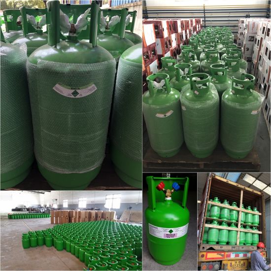 15 Year Exporting to Europe 12kg Refillable Cylinder R134A Refrigerant Gas