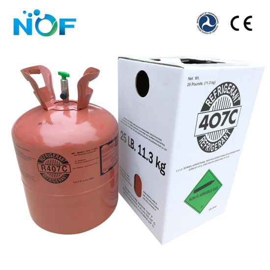 Factory Sale Freon Refrigerant Gas R407c in Disposable Cylinder