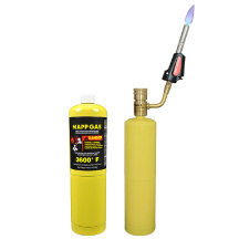 Paquete de paquete de supermercado Mapp PRO Gas con antorcha de soldadura Mapp