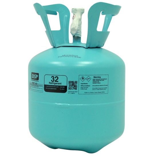 99.9% Purity 10kg/30lbs Disposable Cylinder Freon R32 Refrigerant Gas R32