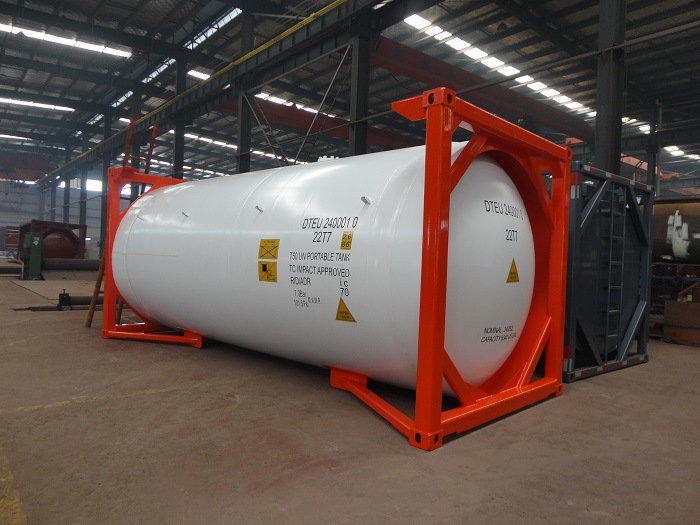 Un réservoir ISO est le plus grand stockage pour expédier du gaz R410A
