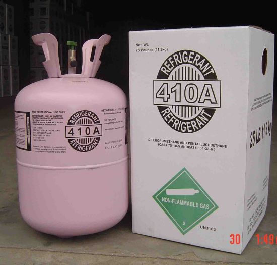 Cooling 99.97% Pure Gas Cylinder Refrigerant Freon R410A