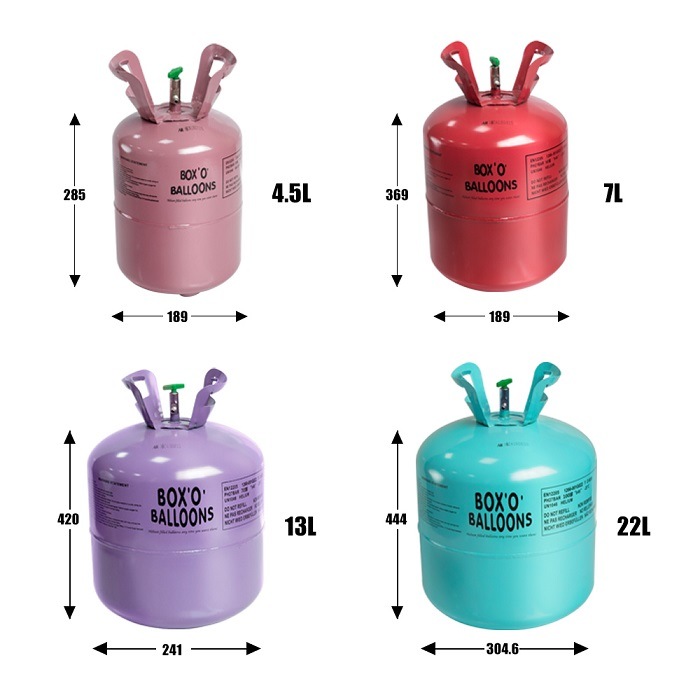 Gaz d'hélium de cylindre d'hélium de différentes tailles pour les ballons