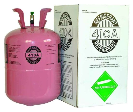 Refrigeration Gas R32 and R125 Blended Hfc Refrigerant Freon R410A